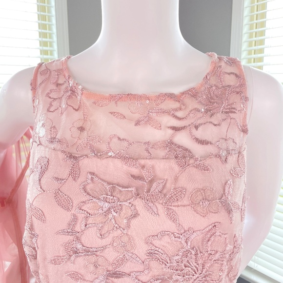 Alex Evenings Women's Short Embroidered Dress with Illusion Jacket Size 14 NWOT - Picture 8 of 15
